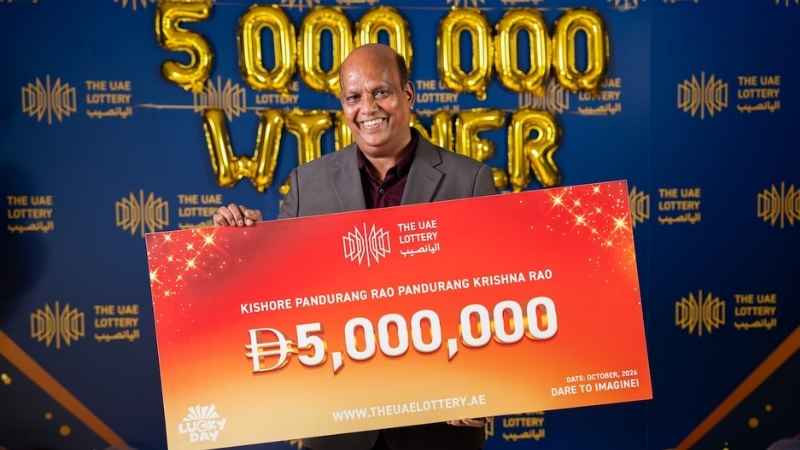 Indian expat wins Dh5 million in UAE Lottery days before 60th birthday